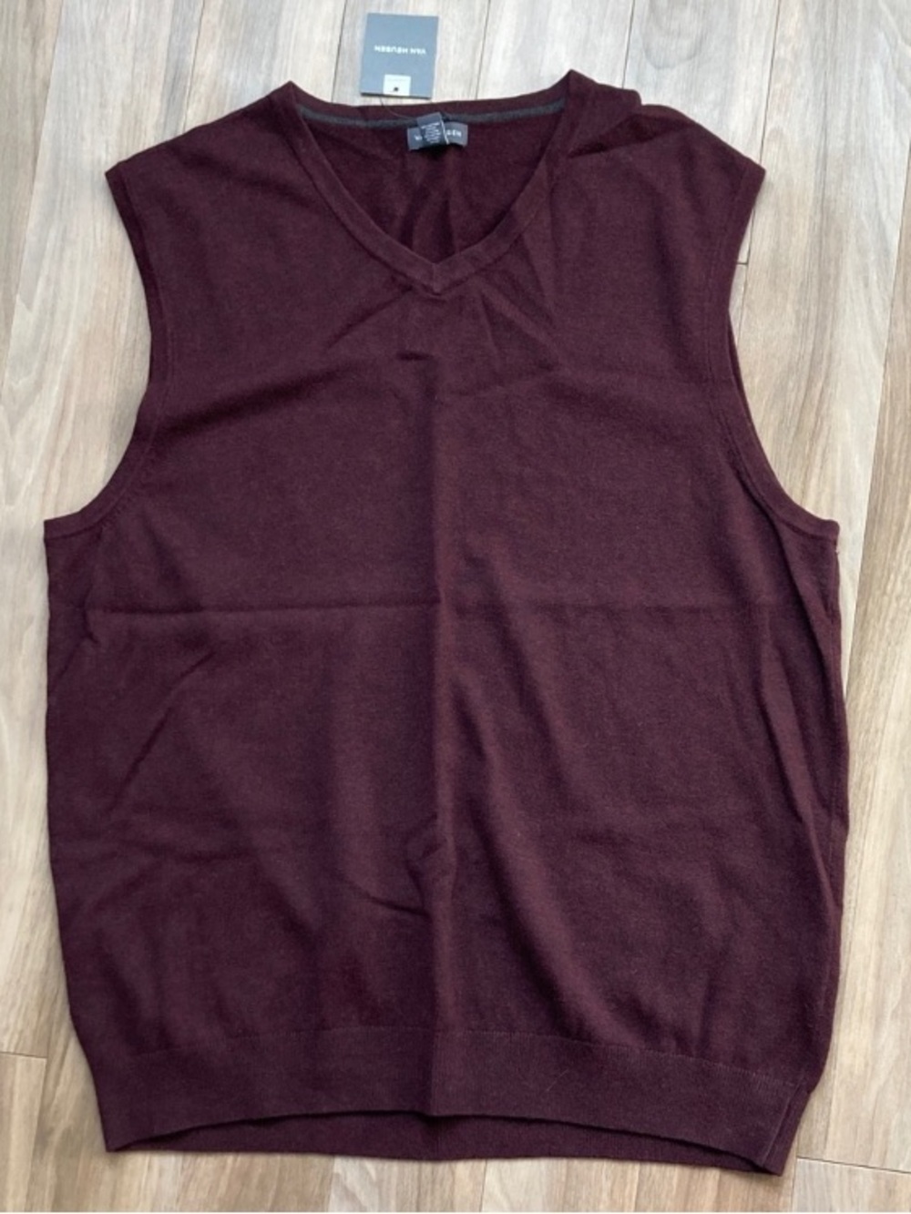 Van Heusen pullover classic fit sweater vest business casual office preppy L